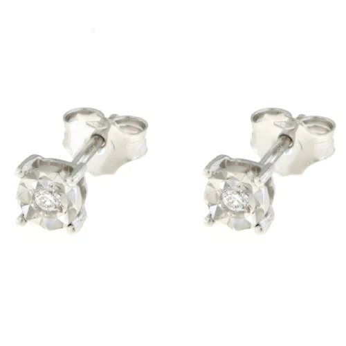 Boucles d'oreilles Promesse Femme in Or blanc Diamante 0.06 Ct ORDISC03 - ORDISC03